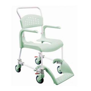 Commode toilet & shower chair with wheels