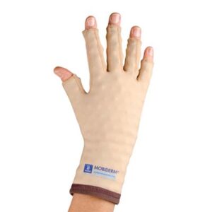 Mobiderm gloves for compression for hand and finger